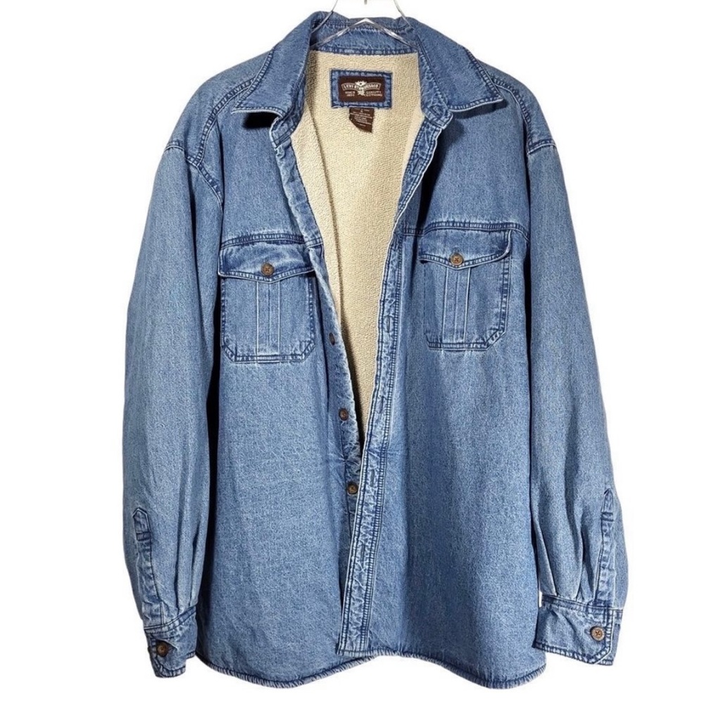 Vintage Levi Strauss & Co. Denim Jacket with Sherpa Lining